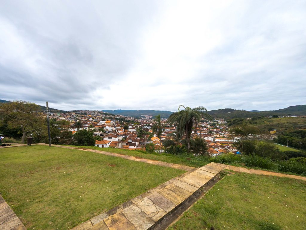 Terracotta rooftops and historic colonial architecture in Mariana Minas Gerais
